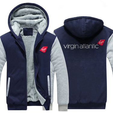 VIRGIN ATLANTIC AIRLINES JACKETS FLEECE SWEATSHIRT